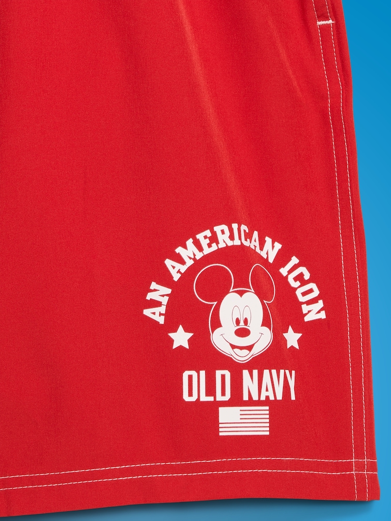 Old Navy x Disney Mickey Mouse Cargo Swim Trunks (7-inch inseam) for Men
