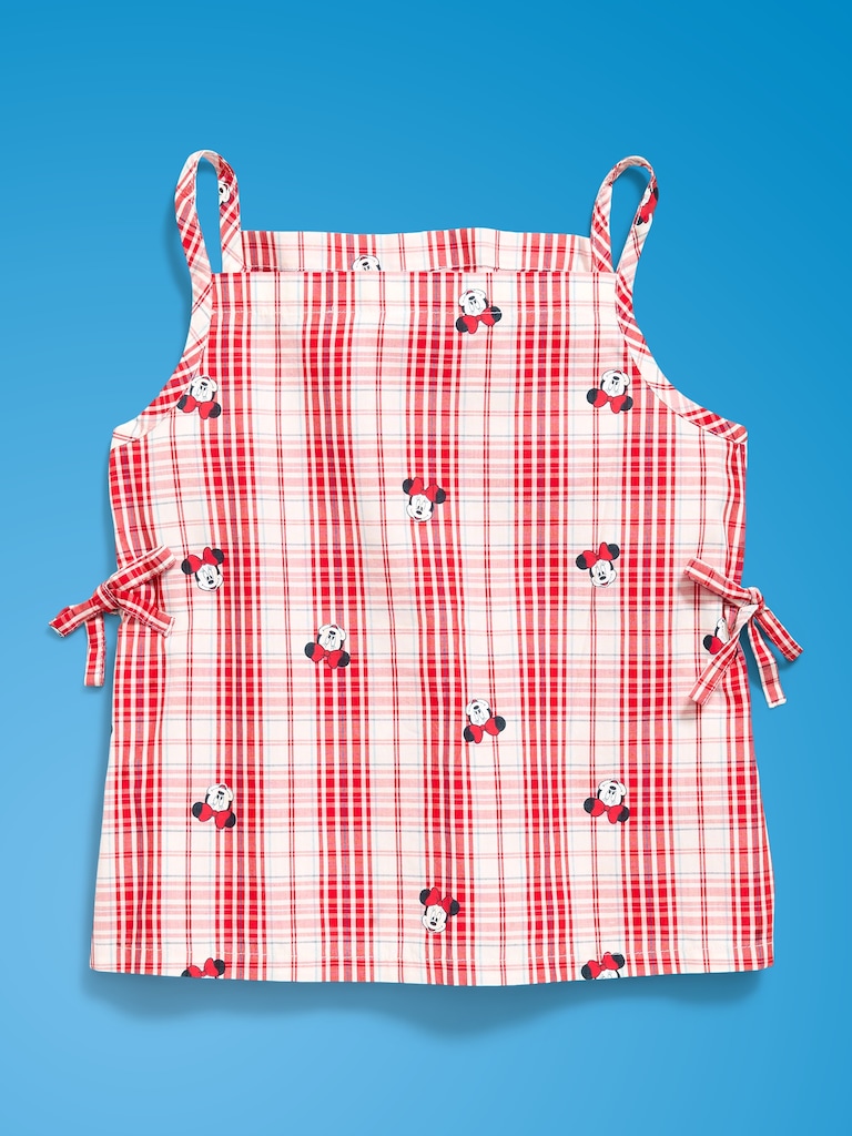 Old Navy x Disney Minnie Mouse Sleeveless Side-Tie Plaid Top for Girls