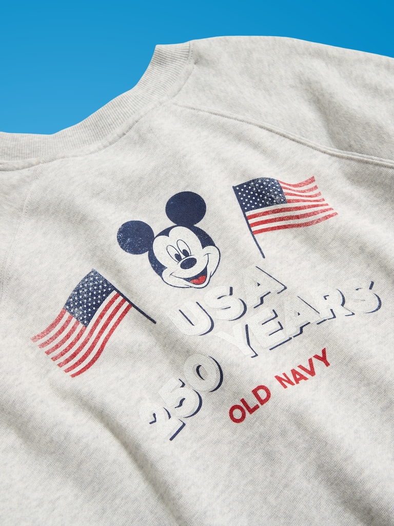 Old Navy x Disney Mickey Mouse Oversized Graphic Raglan Sweatshirt for Women