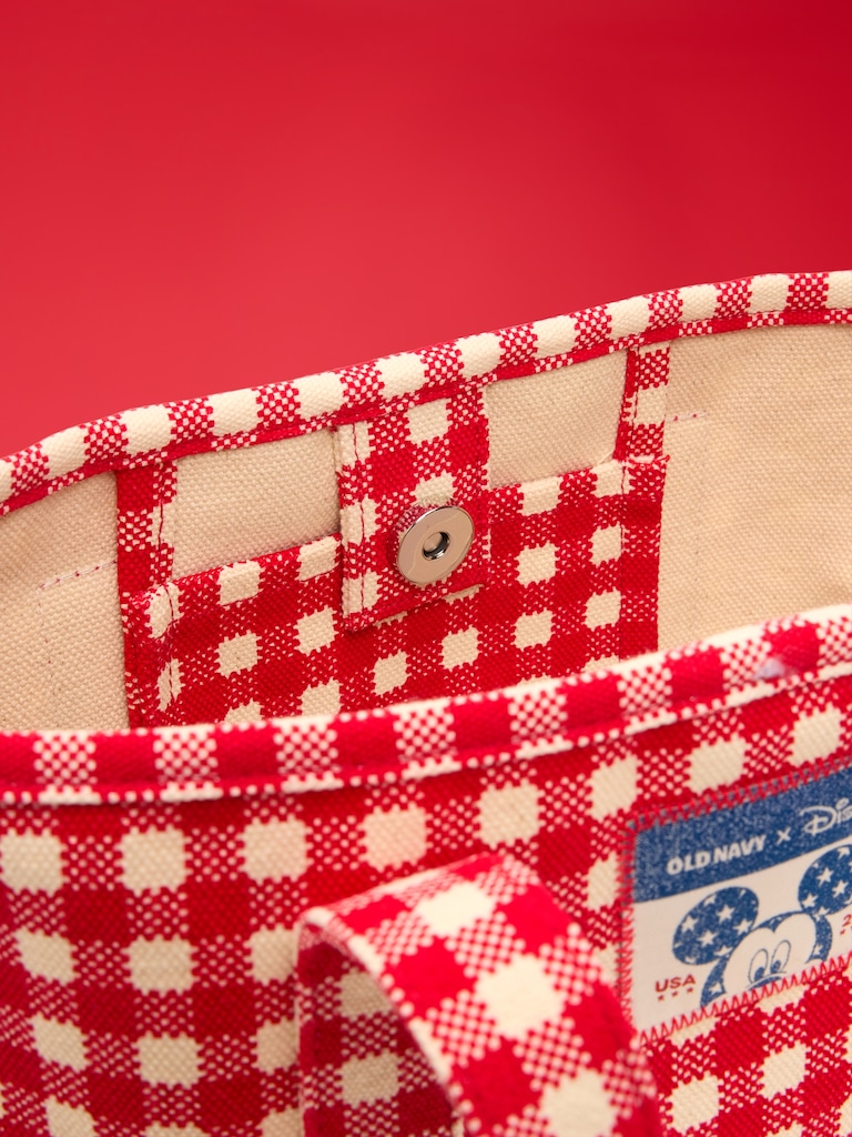 Old Navy x Disney Small Plaid Tote Bag