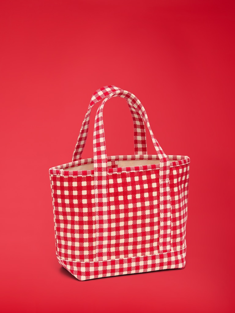 Old Navy x Disney Small Plaid Tote Bag