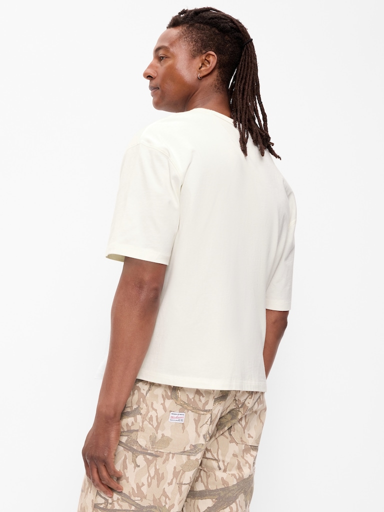 Garment-Dyed Heavyweight Cropped T-Shirt