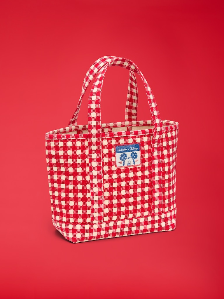 Old Navy x Disney Small Plaid Tote Bag