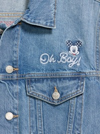 Old Navy x Disney Mickey Mouse Denim Trucker Jacket for Adults