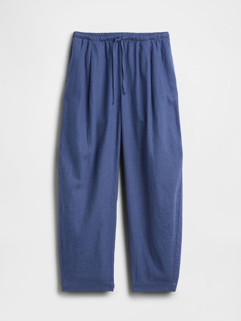 Mid Rise Pull-On Barrel Pants