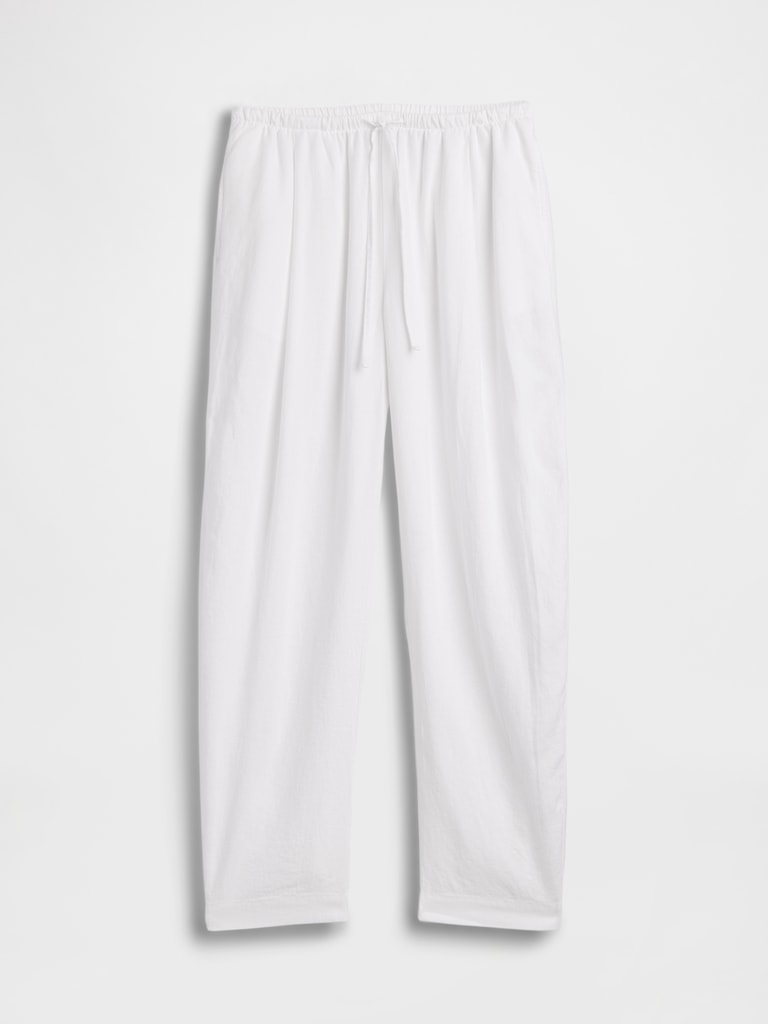 Mid Rise Pull-On Barrel Pants