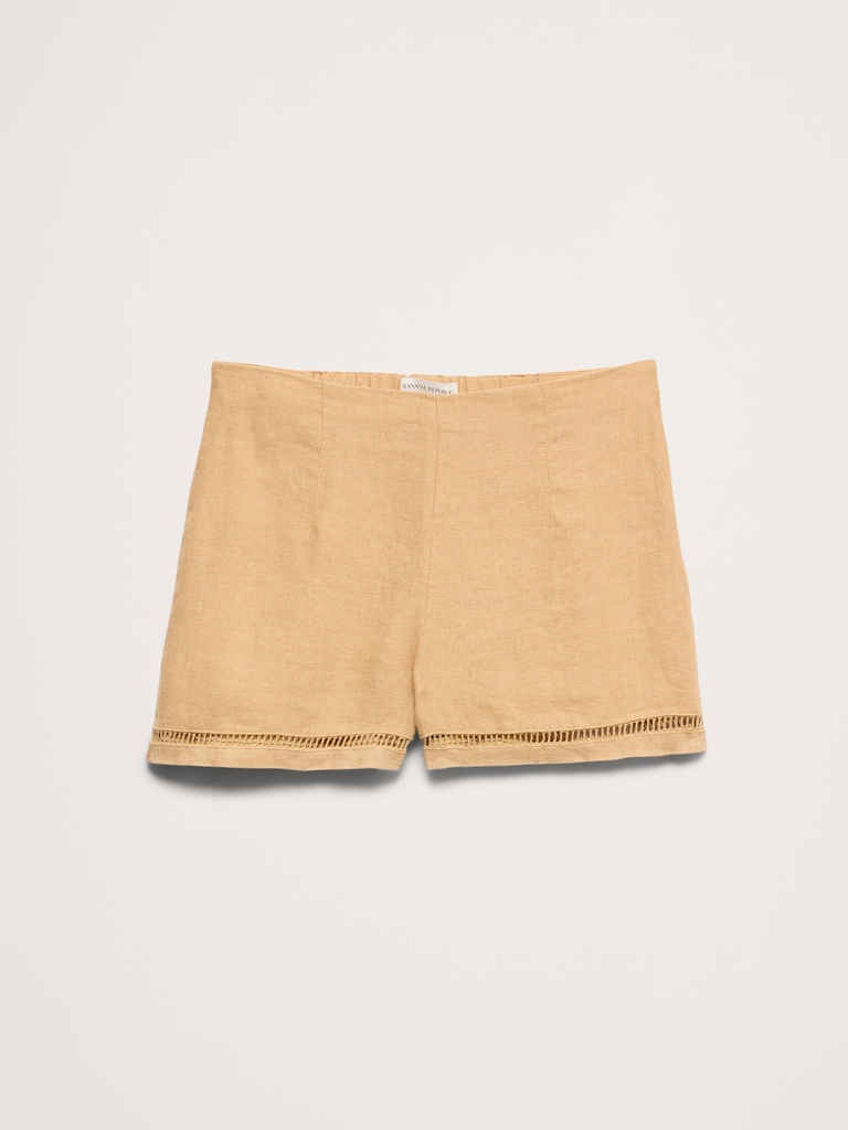 High-Rise 3" Linen Short