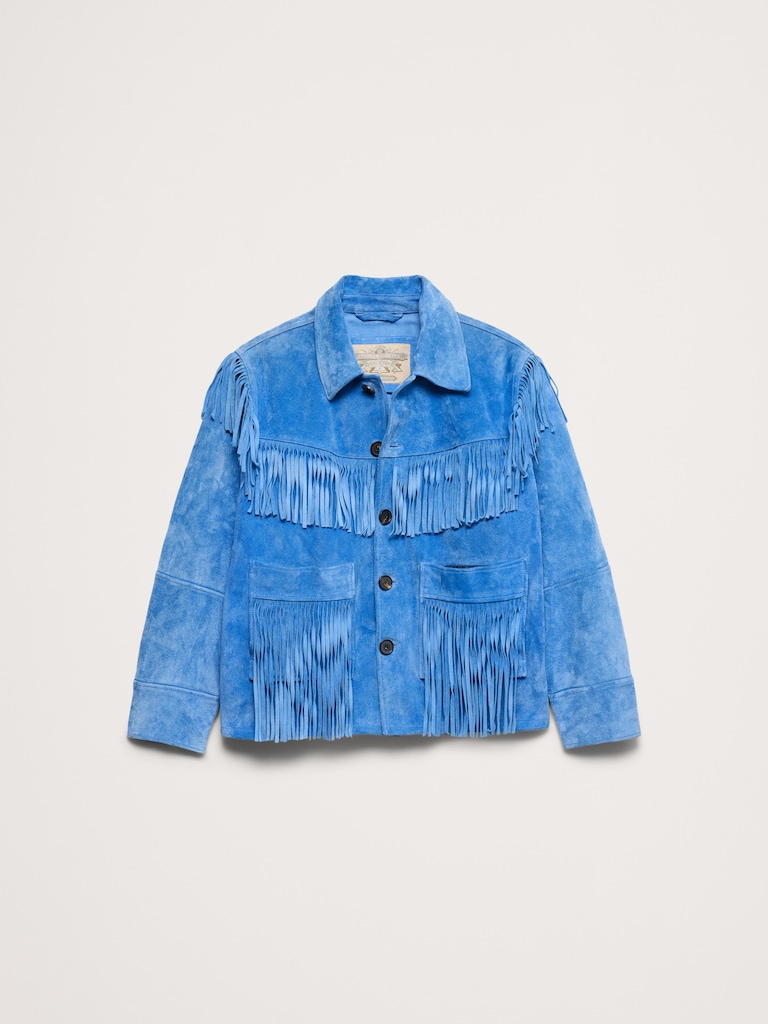Suede Fringe Jacket