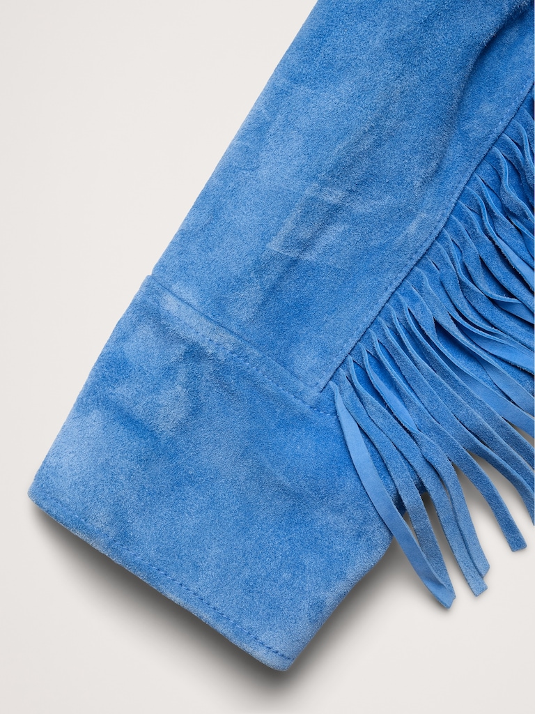 Suede Fringe Jacket