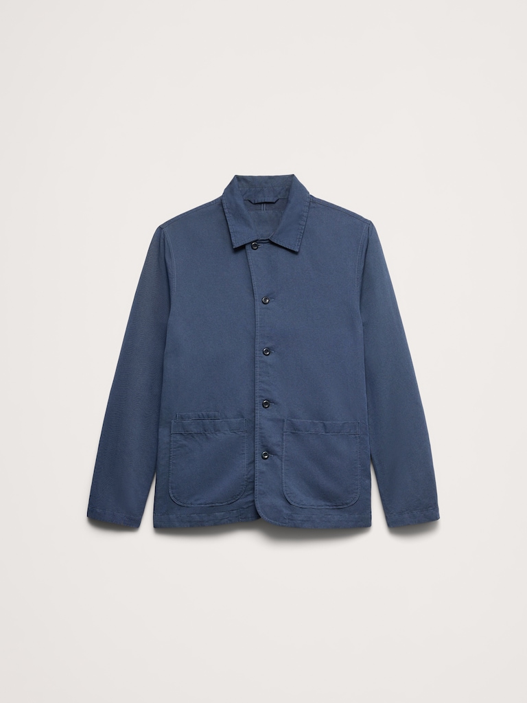 Italian Linen-Cotton Shirt Jacket