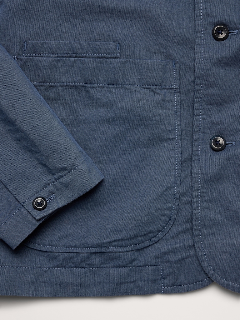 Italian Linen-Cotton Shirt Jacket