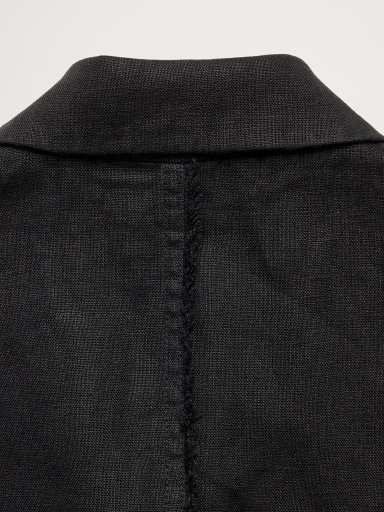Fringe Linen Blazer
