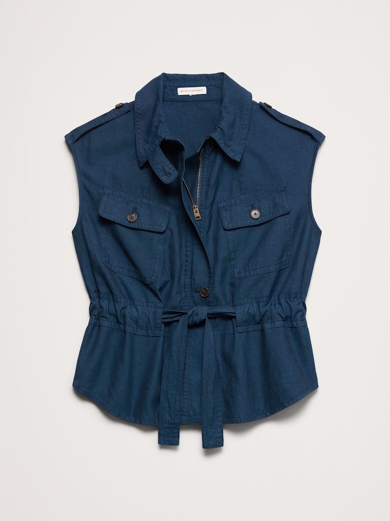 TENCEL™-Cotton-Linen Utility Vest