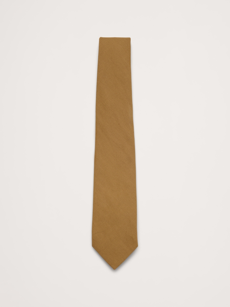 Linen-Cotton Slub Tie