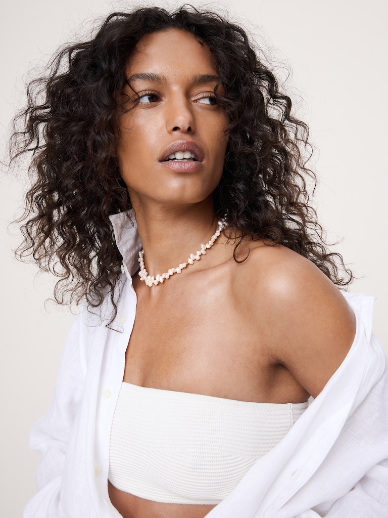 Pearly Drop Necklace by Anni Lu