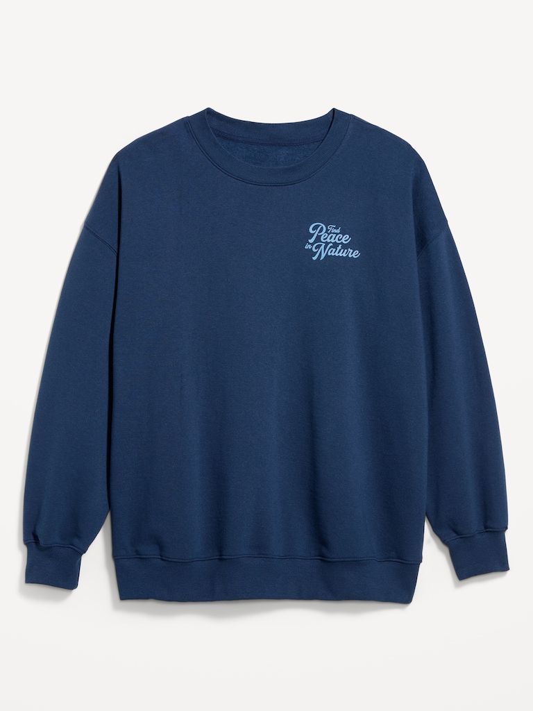 SoComfy Oversized Crew-Neck Sweatshirt