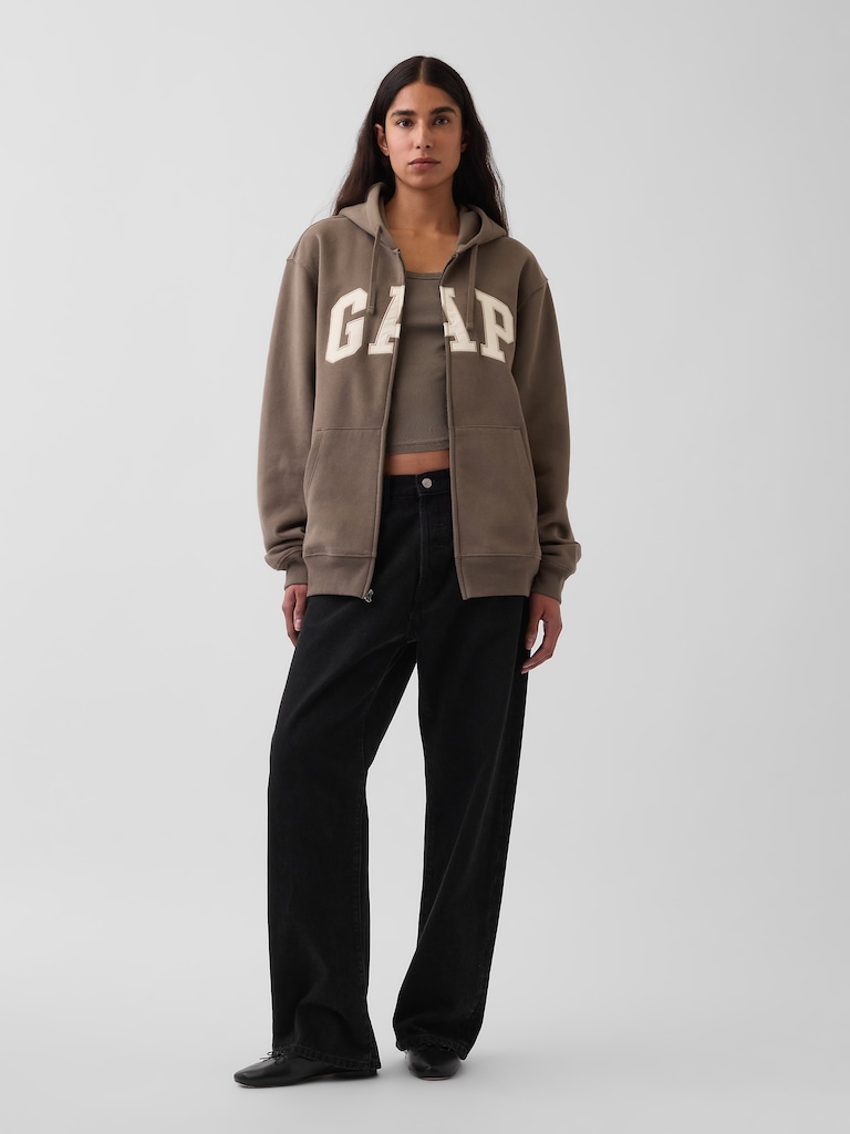 Adult VintageSoft Arch Logo Zip Hoodie