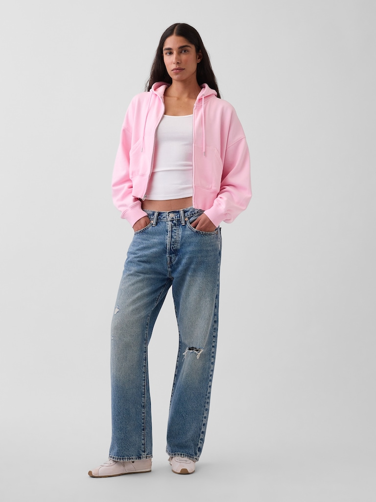 VintageSoft Wedge Zip Hoodie