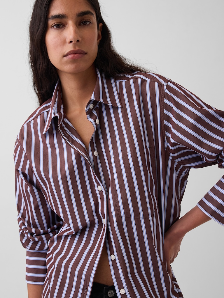Organic Cotton Poplin Big Shirt
