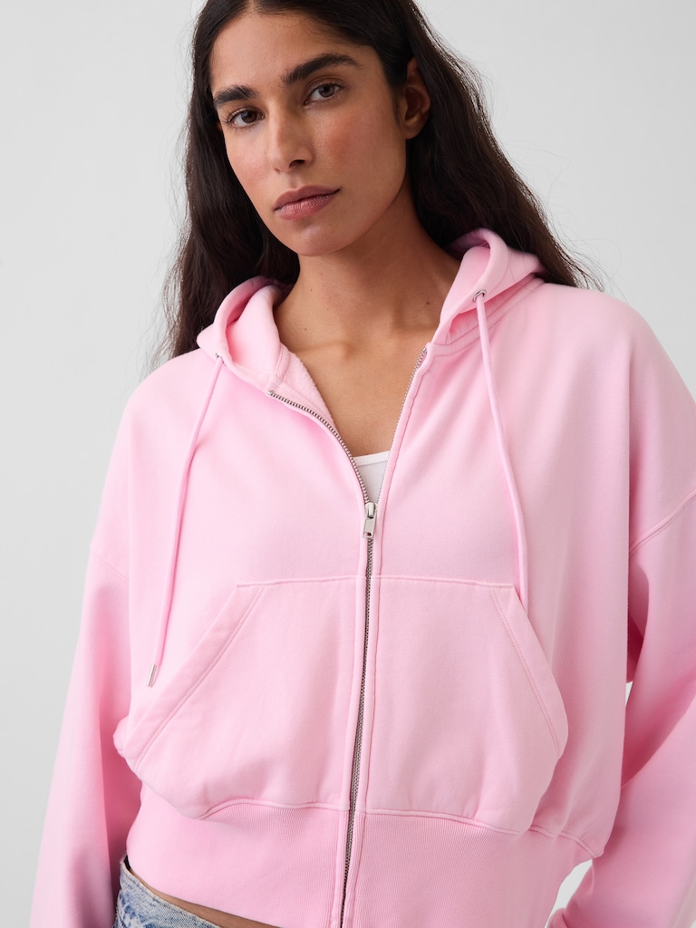 VintageSoft Wedge Zip Hoodie