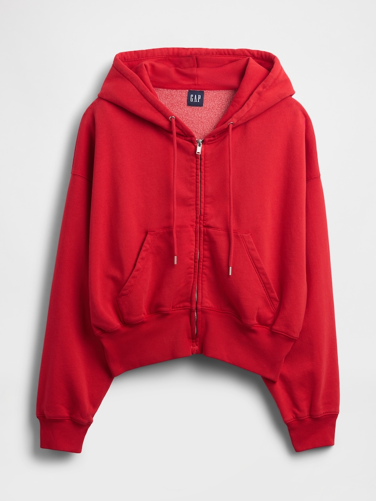 VintageSoft Wedge Zip Hoodie