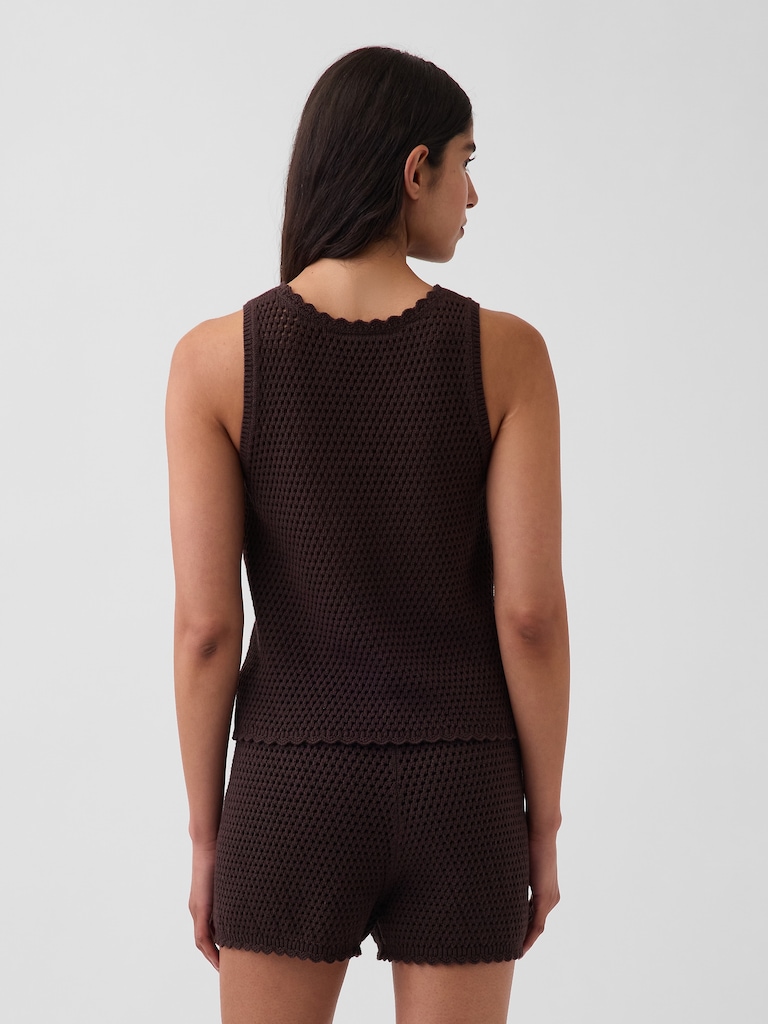 100% Cotton Crochet Tank Top