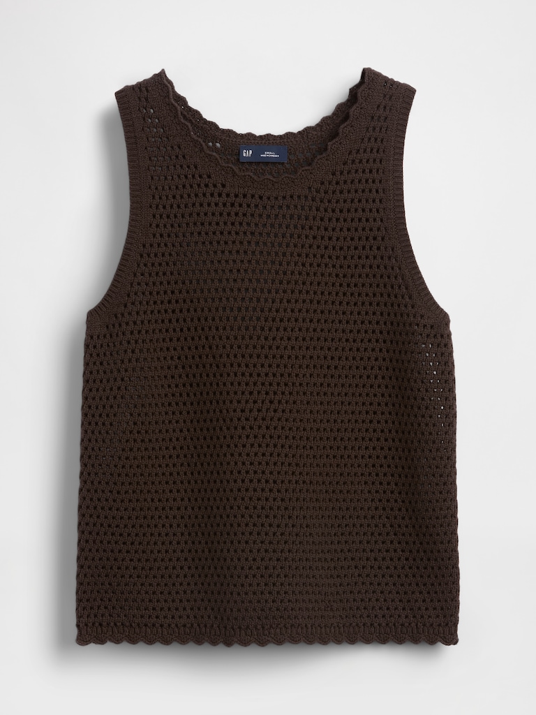 100% Cotton Crochet Tank Top