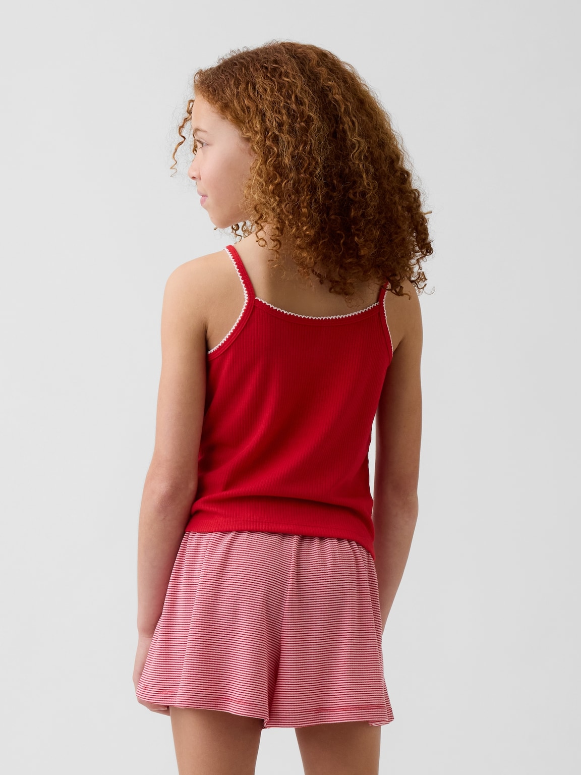 Kids Recycled Rib PJ Tank Top