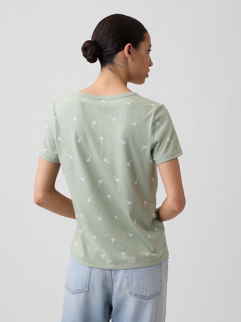Favorite Print V-Neck T-Shirt