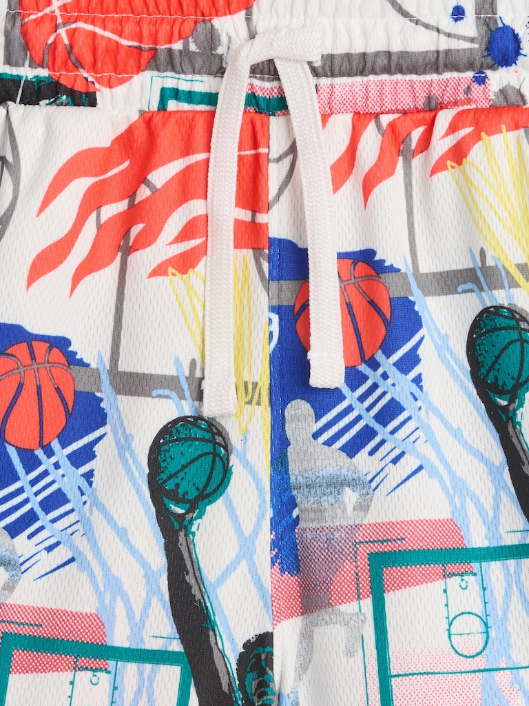 Kids 100% Recycled Pull-On Mesh Shorts