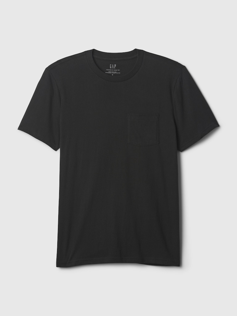 Adult Organic Cotton Pocket T-Shirt