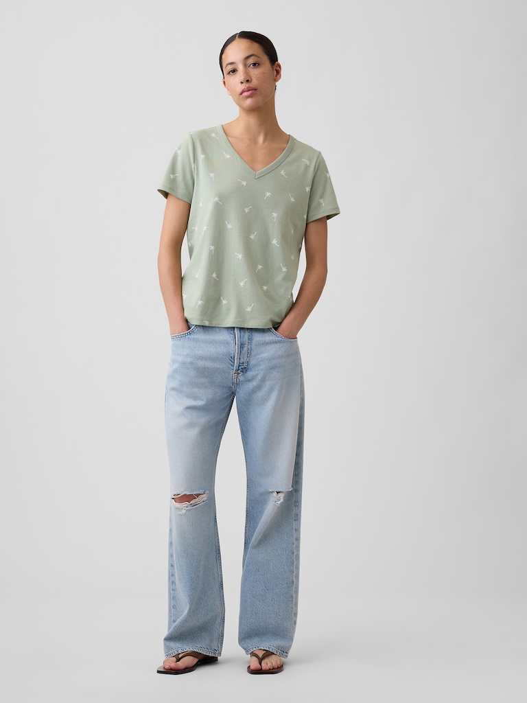 Favorite Print V-Neck T-Shirt