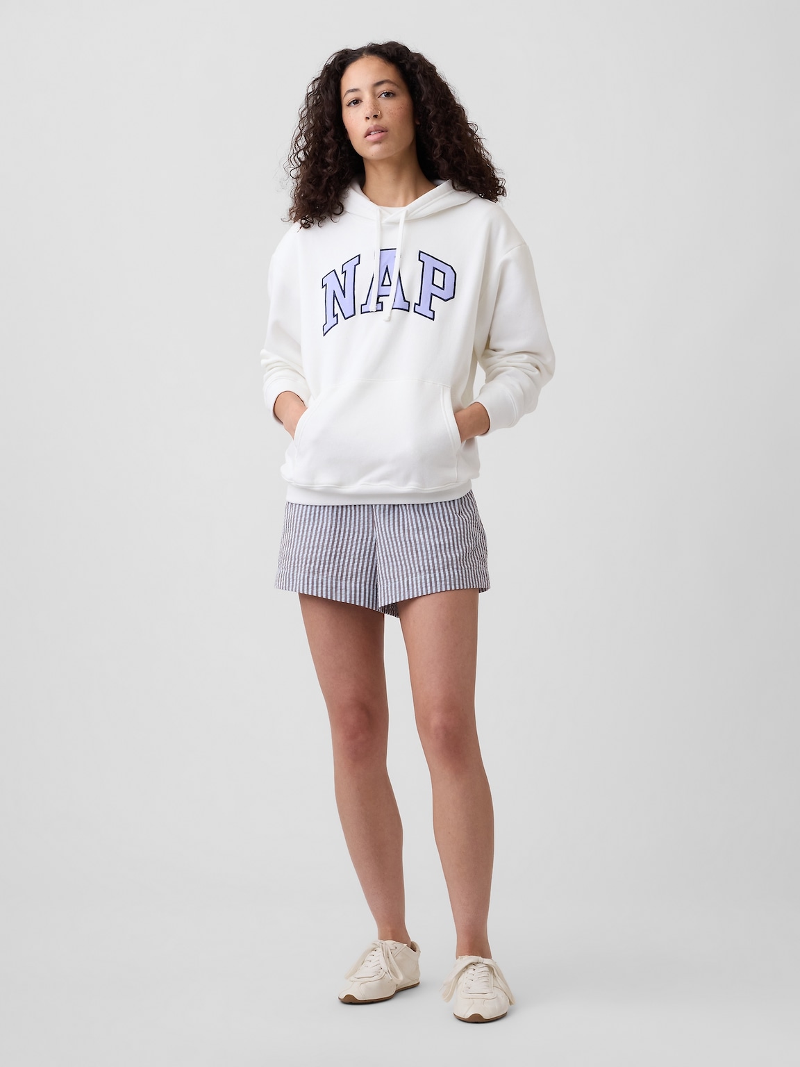 Oversized Gap Nap Logo Hoodie