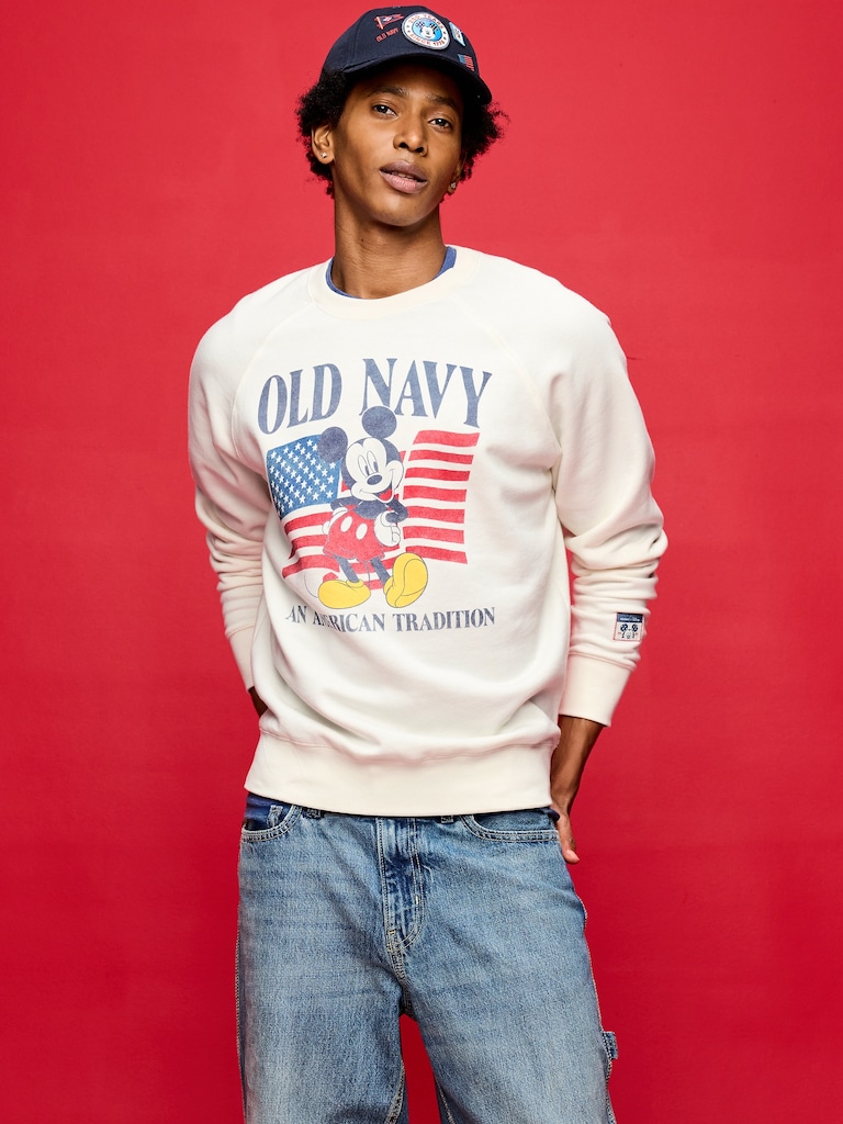 Old Navy x Disney Mickey Mouse Crew-Neck Sweatshirt for Adults