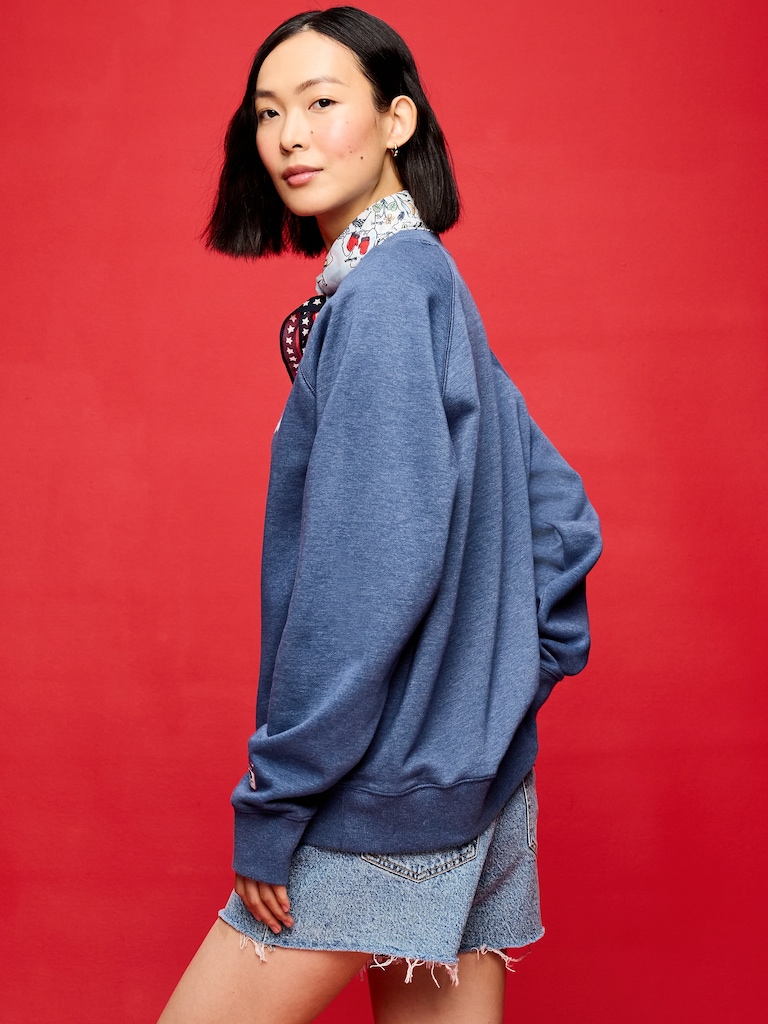 Old Navy x Disney Mickey Mouse Crew-Neck Sweatshirt for Adults