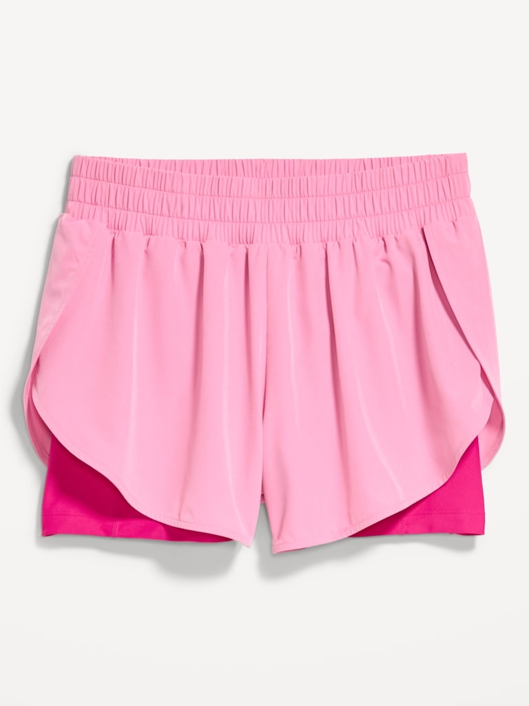 Short de course 2-en-1 StretchTech à taille haute