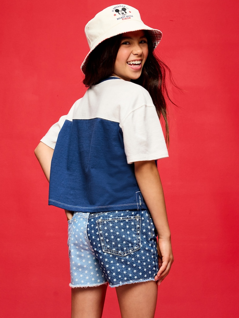 Old Navy x Disney Mickey Mouse Football-Style T-Shirt for Girls