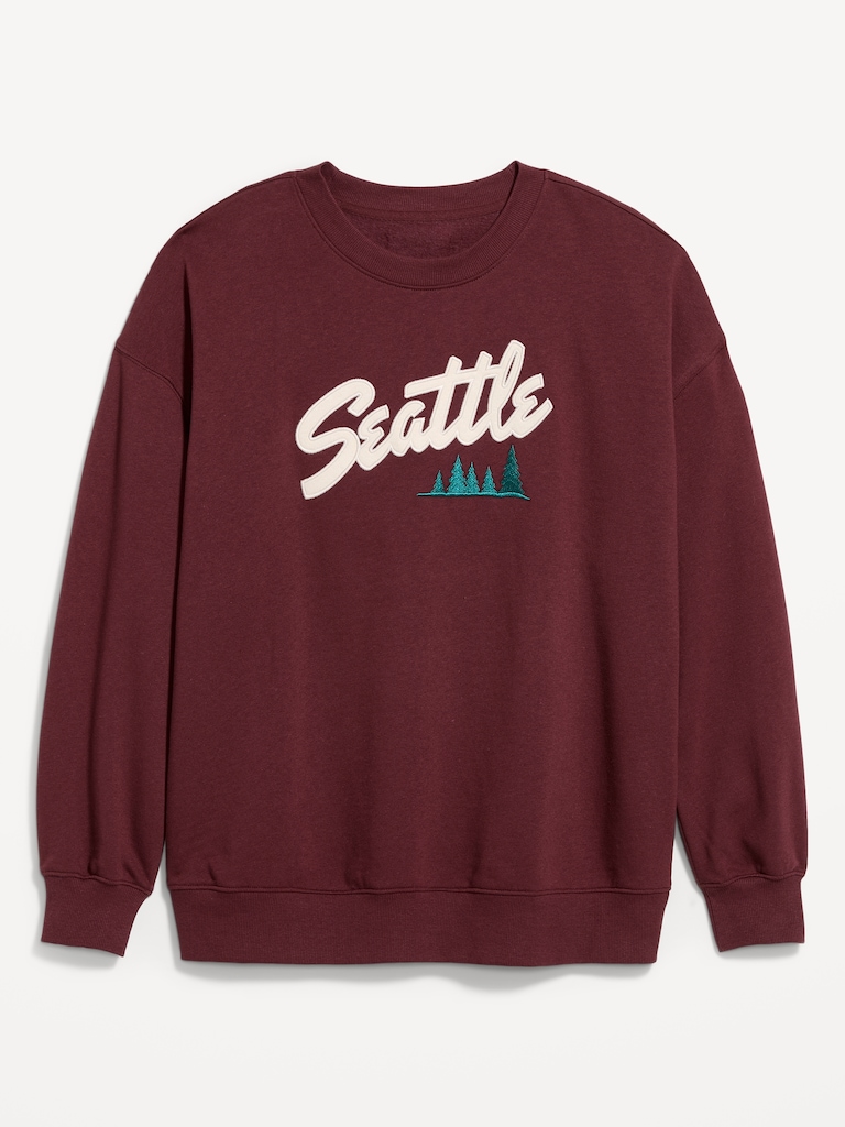 SoComfy Oversized Crew-Neck Sweatshirt