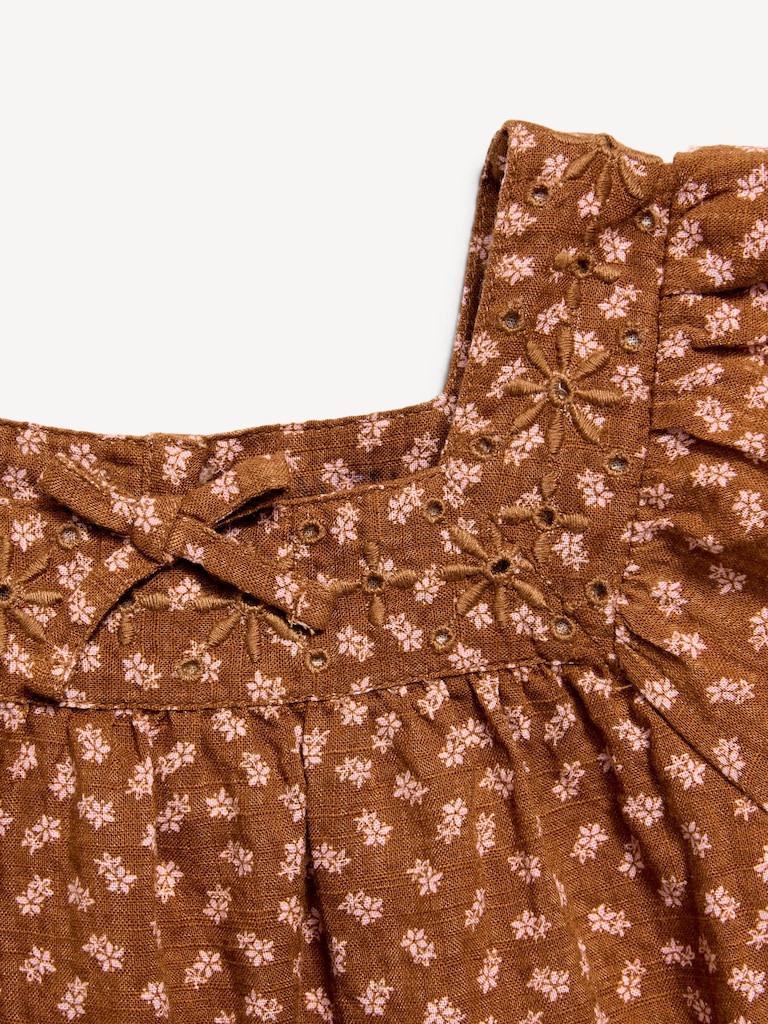 Printed Short-Sleeve Dress for Toddler Girls