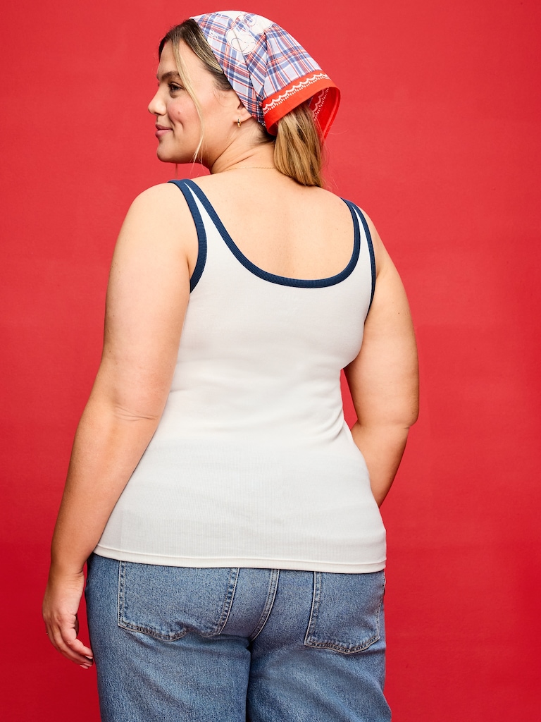 Old Navy x Disney Mickey Mouse Ribbed Scoop-Neck Tank Top for Women