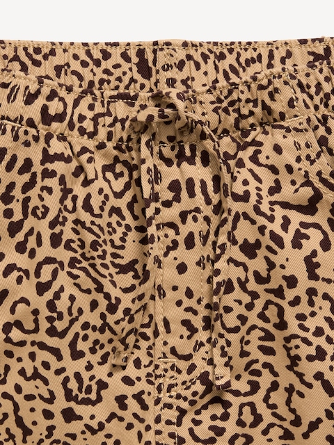 Pull-On Super Baggy Wide-Leg Twill Pants for Girls