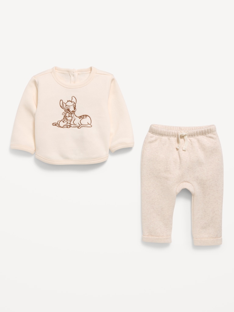 Disney© Bambi Crew-Neck Sweatshirt and Sweatpants Set for Baby