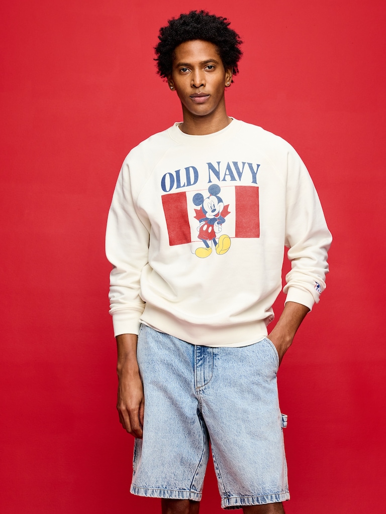 Chandail en coton ouaté ras du cou Mickey Mouse Old Navy x Disney pour adulte