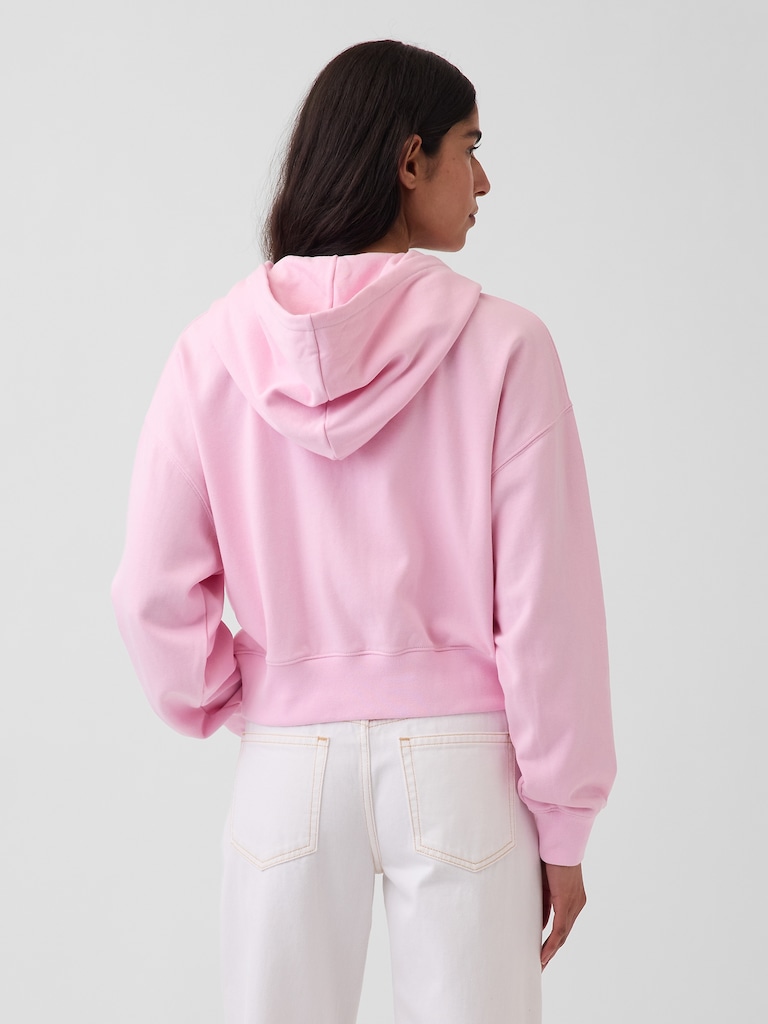 VintageSoft Terry Oversized Wedge Zip Hoodie