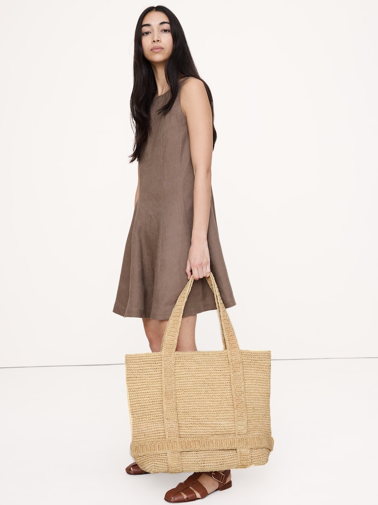 Straw Traveler Tote by Hat Attack