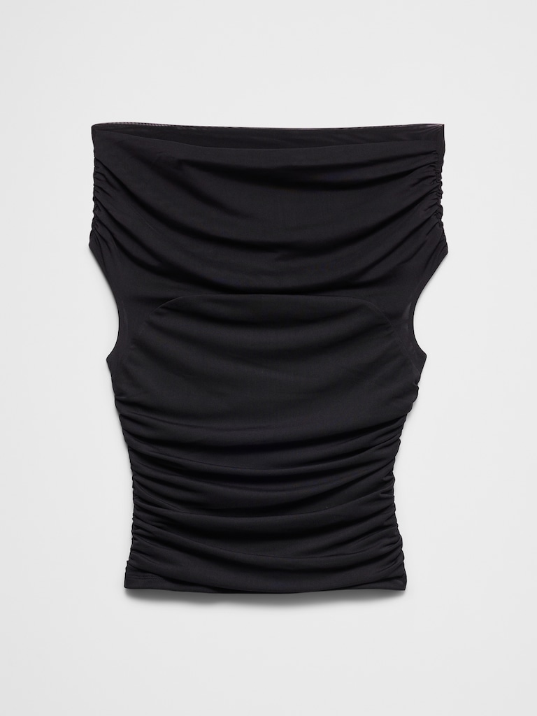 Off-Shoulder Mesh Top
