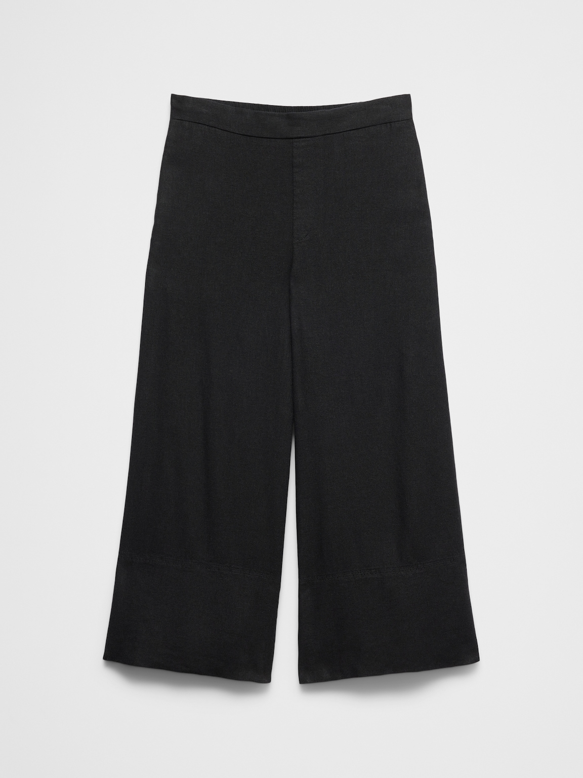 Anyday Wide-Leg High-Rise Linen-Blend Cropped Pant
