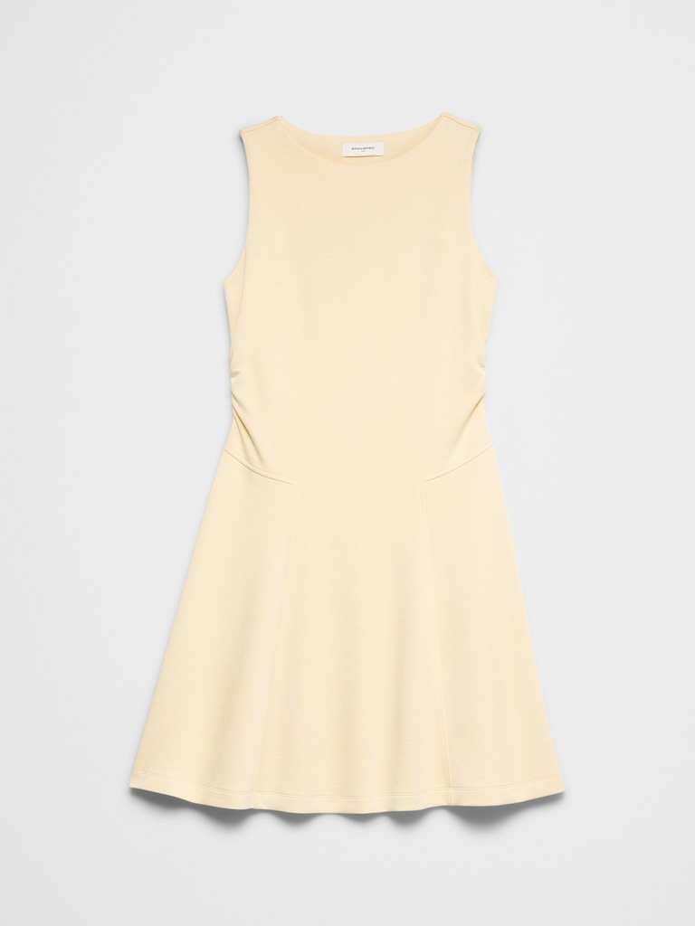 Soft Touch Shirred-Waist Knee-Length Dress