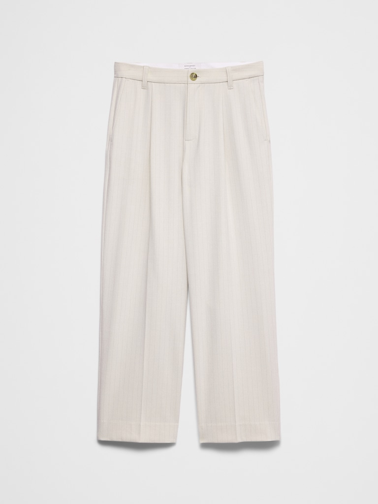 Straight-Leg Mid-Rise Relaxed Trouser