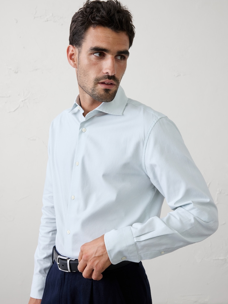 Slim-Fit Dobby Dress Shirt